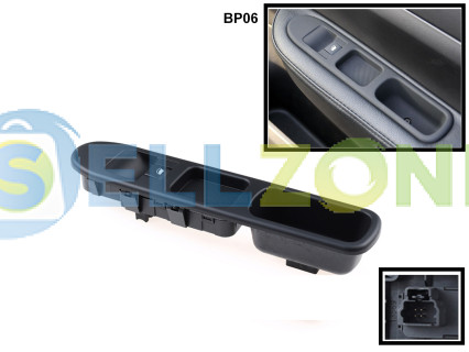 Μεγάλη κονσόλα με ένα κουμπί για ηλεκτρικά παράθυρα για Peugeot 307 - BP06